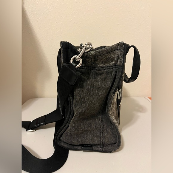 Marc Jacobs tote bag in black denim - Picture 4 of 12
